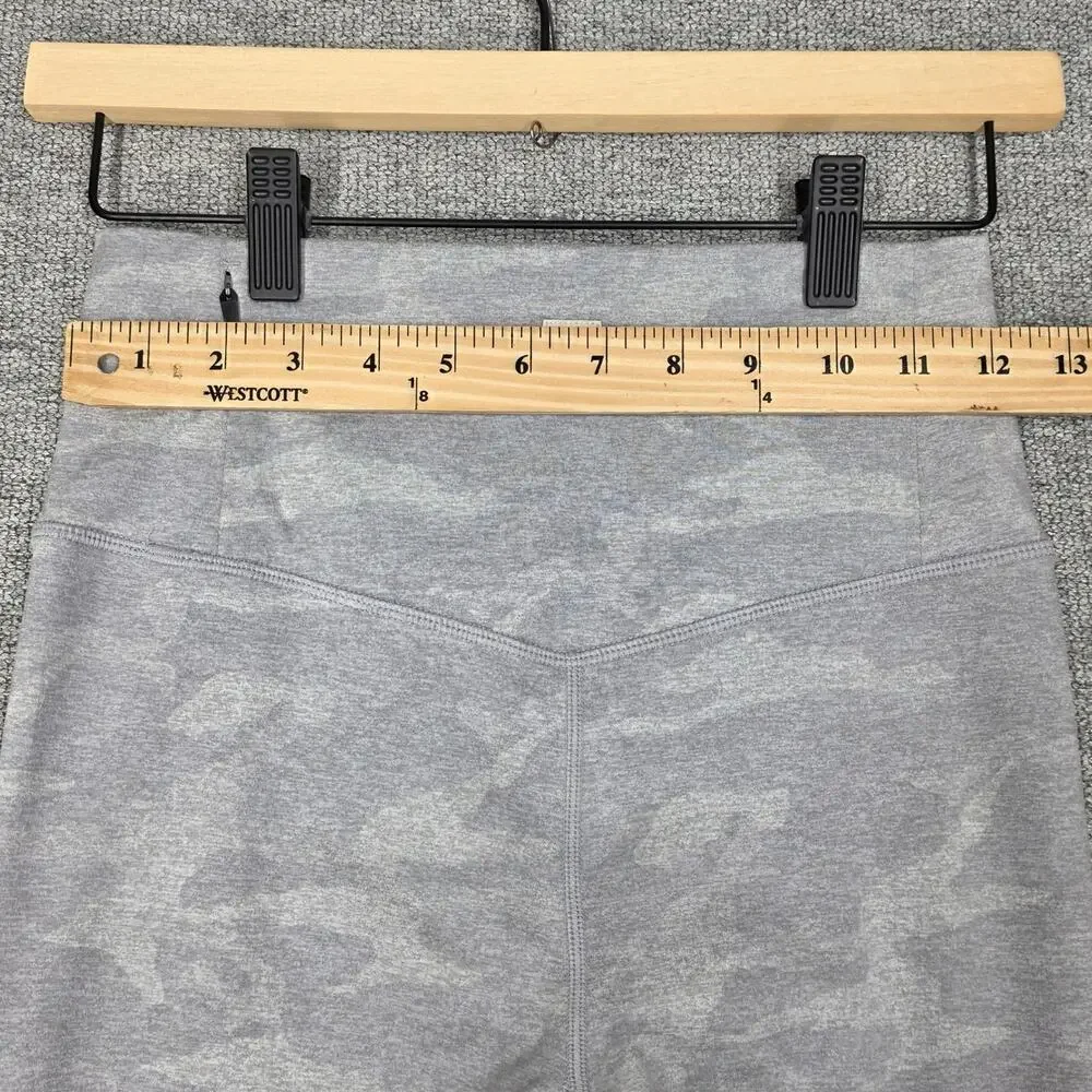 VUORI CLEAN ELEVATION HIGH‑RISE LEGGINGS – WOMEN’S S – GRAY CAMO – 7/8 LENGTH